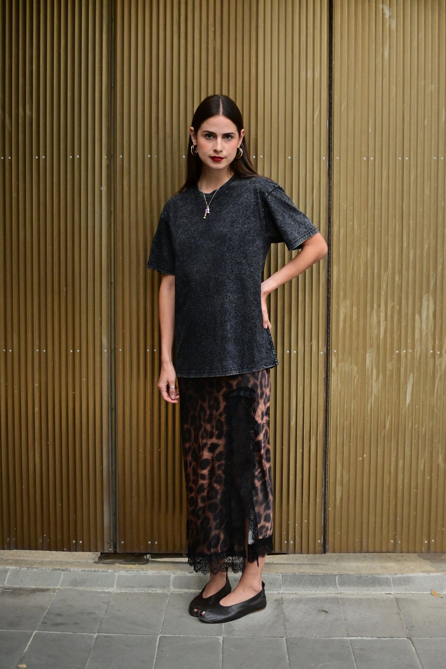 Camisa oversized negro