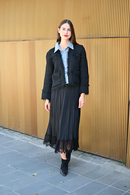 Saco black and denim