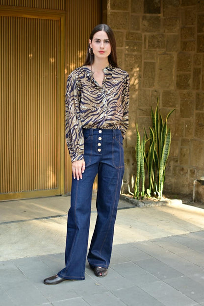 Pantalón dark denim