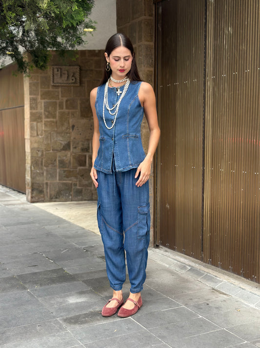 Jogger Cargo Dark Blue