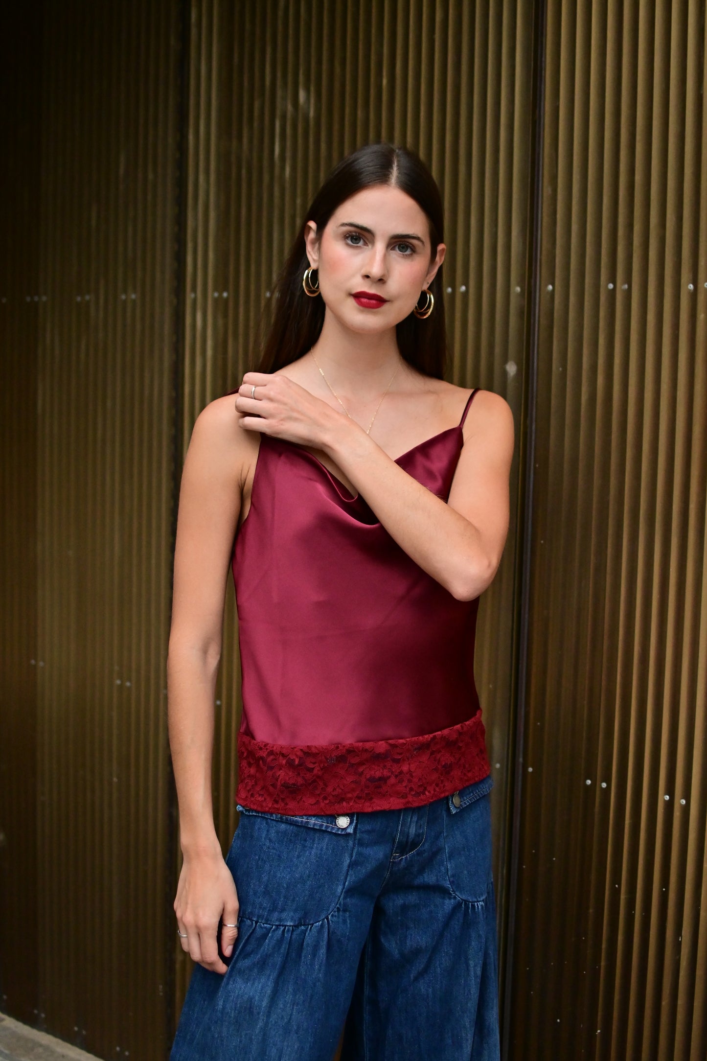 Blusa burgundy