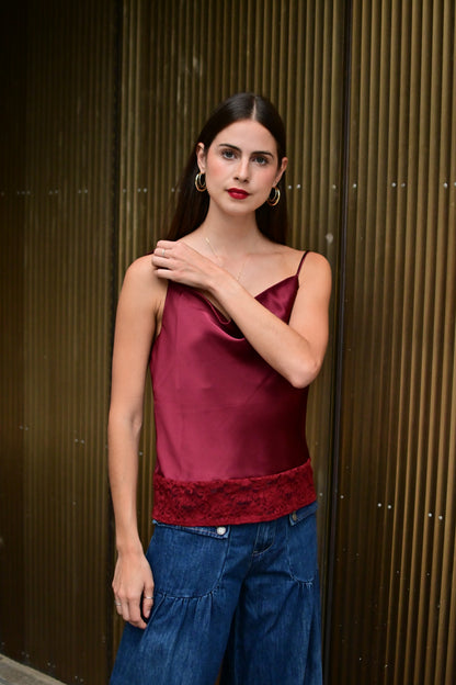 Blusa burgundy